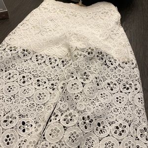 MAJE
Pola high-rise guipure lace straight-leg trousers